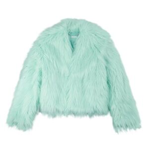 Taylor Swift The Life of a Showgirl Mint Faux Fur Coat M/L and TTPD Pin Set